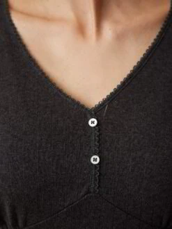 Langarm Shirt, 100 % Bio Baumwolle, 17 Schiefer Melange, S, GOTS 13 Langarm Shirt, 100 % Bio Baumwolle, 17 Schiefer Melange, S, GOTS -Grüne Erde 858087 17 hw23 023 detail 02