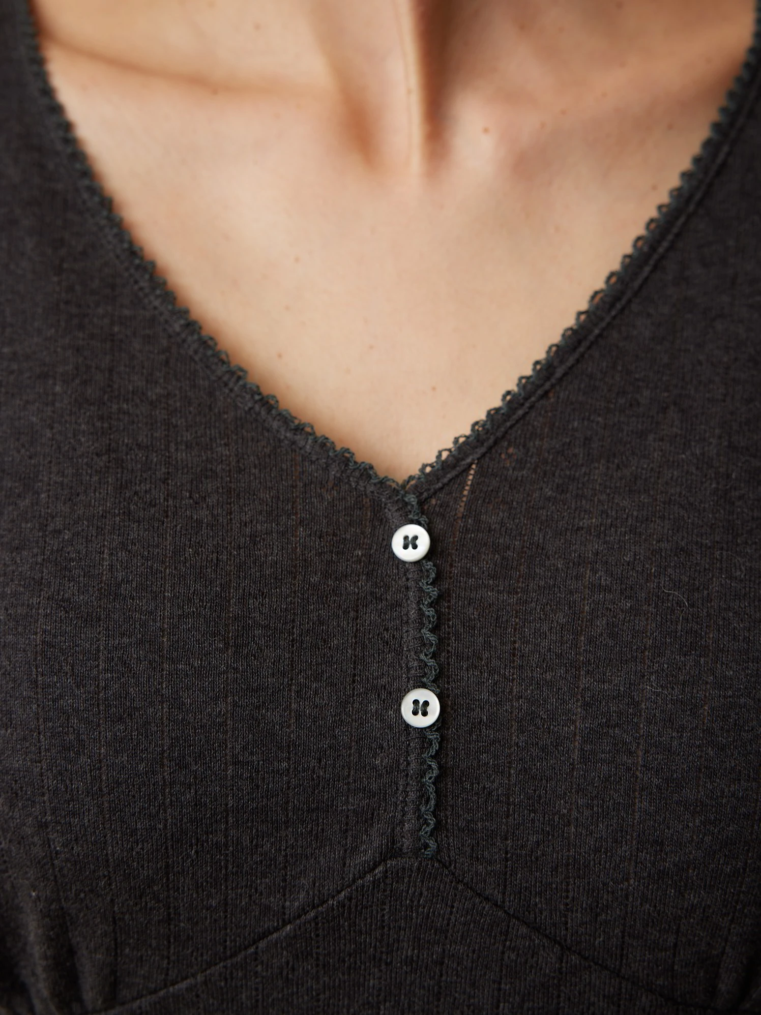 Langarm Shirt, 100 % Bio Baumwolle, 17 Schiefer Melange, S, GOTS 8 Langarm Shirt, 100 % Bio Baumwolle, 17 Schiefer Melange, S, GOTS – Bild 6