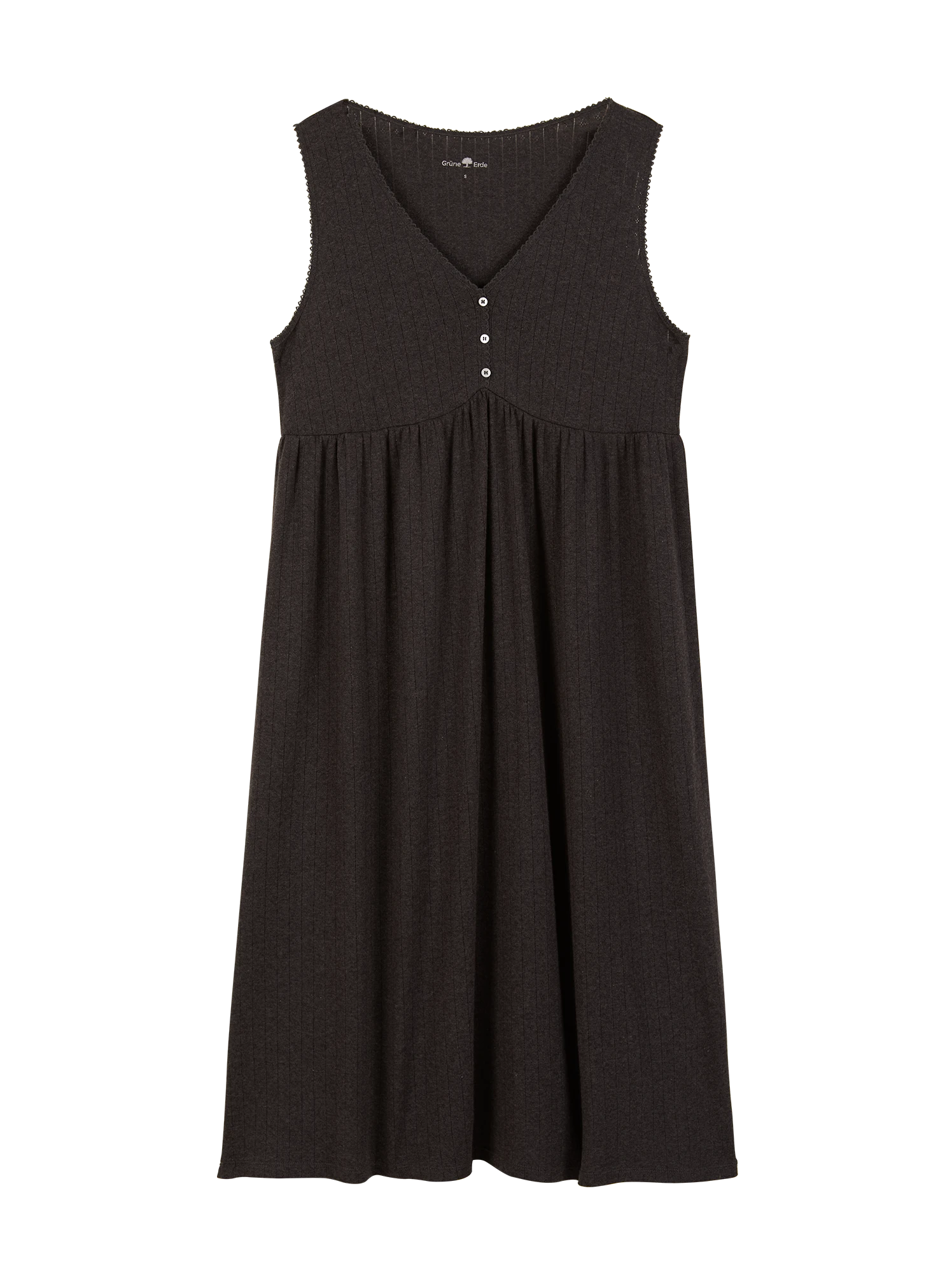 Nachthemd, 100 % Bio-Baumwolle, 17 Schiefer Melange, S; GOTS 8 Nachthemd, 100 % Bio-Baumwolle, 17 Schiefer Melange, S; GOTS – Bild 6