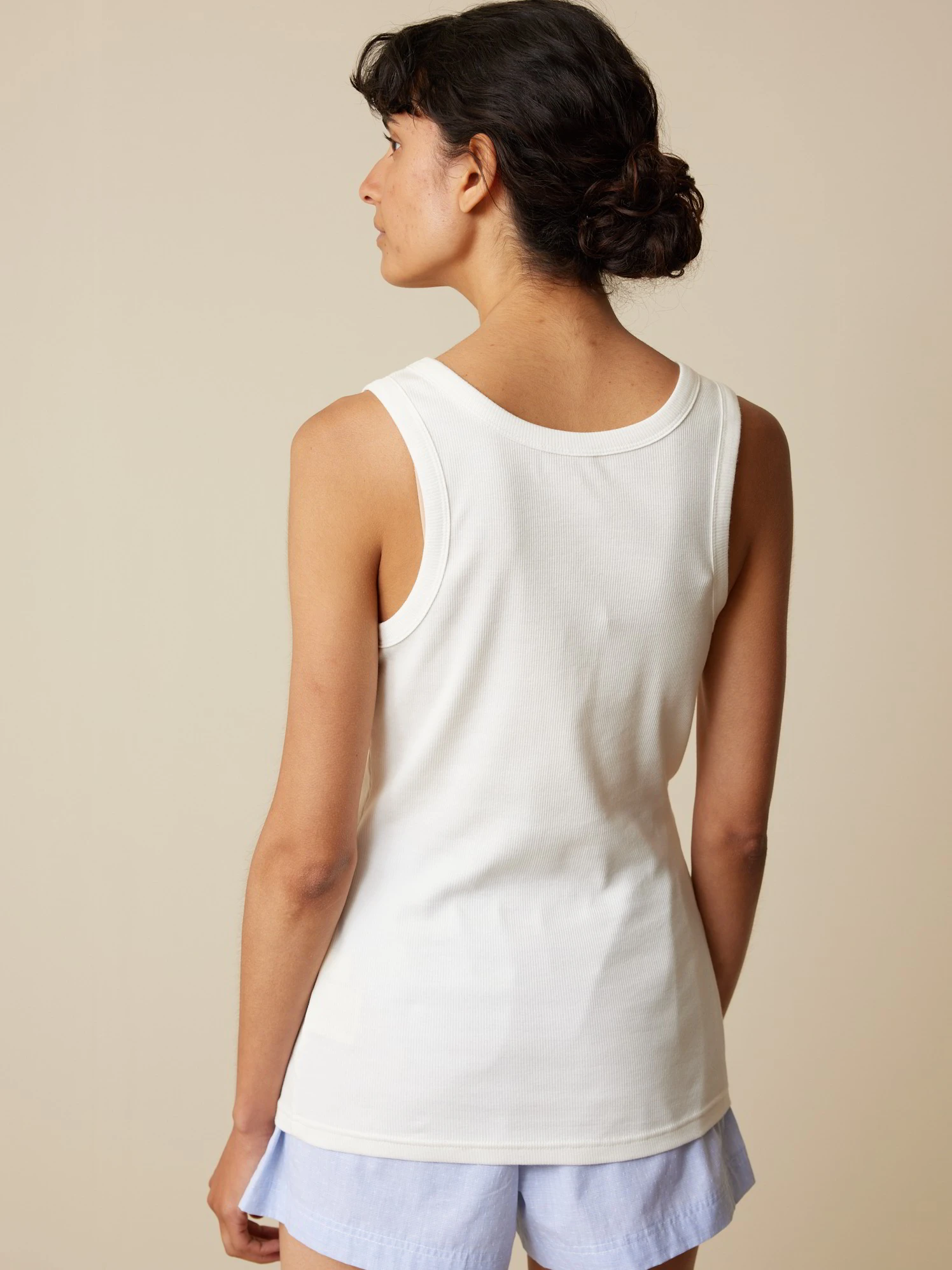 Top, 100 % Bio Baumwolle, 11 Weiss, S, GOTS 6 Top, 100 % Bio Baumwolle, 11 Weiss, S, GOTS – Bild 4