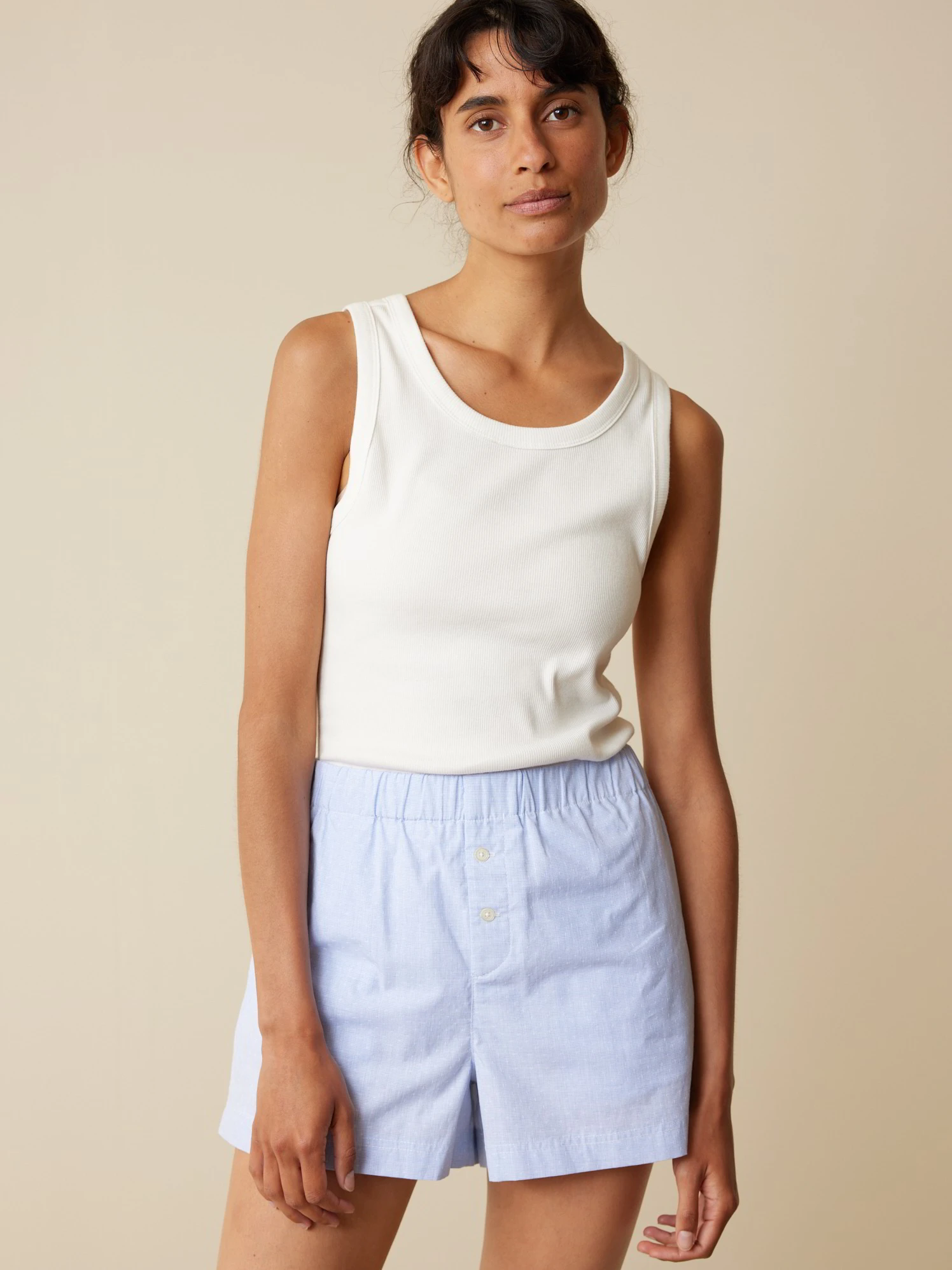 Top, 100 % Bio Baumwolle, 11 Weiss, S, GOTS 4 Top, 100 % Bio Baumwolle, 11 Weiss, S, GOTS – Bild 2