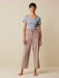 Schlafhose Aus Bio-Baumwolle, 95 Kaffee Melange, S