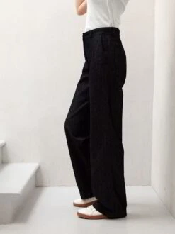 Hose-weites Bein, 100 % Bio-Baumwolle, 36 Dark Denim, 38, GOTS -Grüne Erde 858175 hose denim emo 02