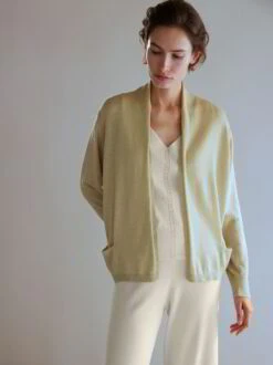 Strickjacke, 100 % Alpakawolle, 47 Limette, S -Grüne Erde 858263 strickjacke limette emo