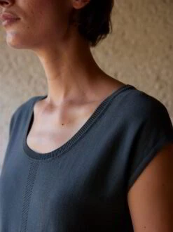 Strickkleid, 100 % Bio-Baumwolle, 33 Petrol, S, GOTS 8 Strickkleid, 100 % Bio-Baumwolle, 33 Petrol, S, GOTS -Grüne Erde 858396 kleid tiefseeblau emo 03