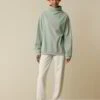 Sweatshirt Aus Bio-Baumwolle, 43 Aquamarine, S, GOTS -Grüne Erde 858717 34 858051 16 hw23 009 emo 01