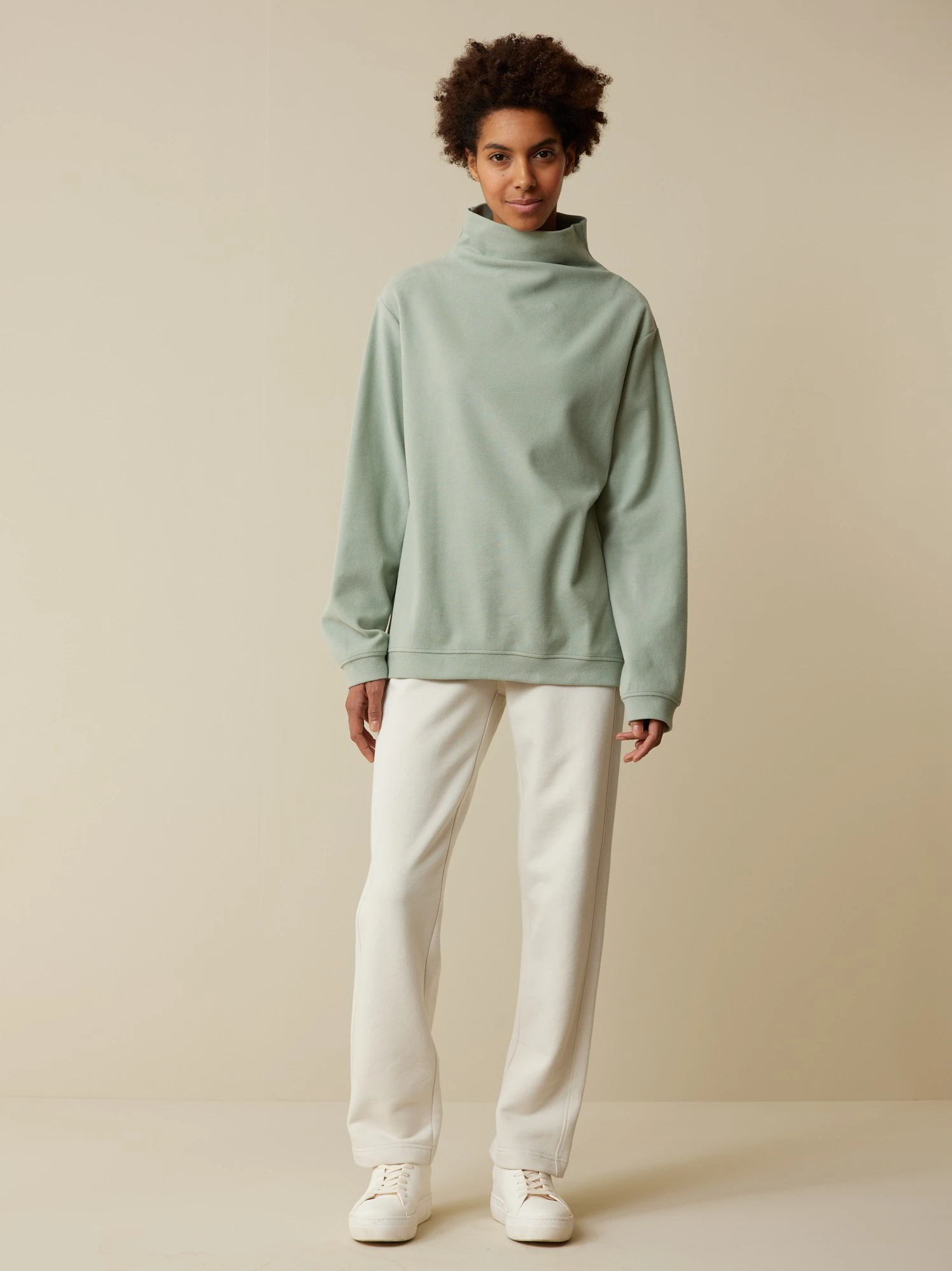 Sweatshirt Aus Bio-Baumwolle, 43 Aquamarine, S, GOTS 3 Sweatshirt Aus Bio-Baumwolle, 43 Aquamarine, S, GOTS