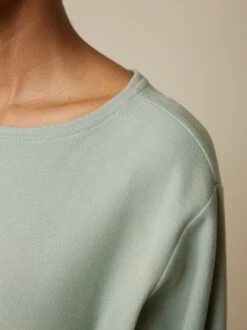 Sweatshirt Aus Bio-Baumwolle, 43 Aquamarine, XL, GOTS 13 Sweatshirt Aus Bio-Baumwolle, 43 Aquamarine, XL, GOTS -Grüne Erde 858723 43 hw23 031 detail 01