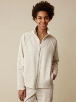 Jacke Aus Bio Baumwolle/Hanf, 13 Natur, 38, GOTS -Grüne Erde 858809 13 hw23 029 emo 02