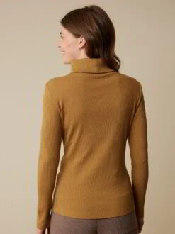 Rollkragenshirt Aus Bio Baumwolle/Wolle, 57 Cumin, 36, GOTS -Grüne Erde 858817 57 855918 64 hw23 049 emo 04