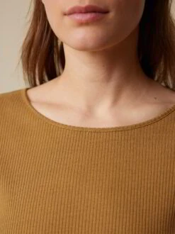 Langarmshirt Aus Bio Baumwolle/Wolle, 57 Cumin, 34, GOTS -Grüne Erde 858839 21 855918 64 hw23 035 detail 01