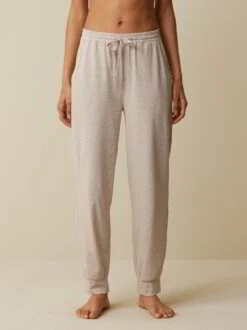 Lange Schlafhose Aus Bio-Baumwolle, 44 Sand Melange, S, GOTS -Grüne Erde 858861 44 hw23 019 emo 02