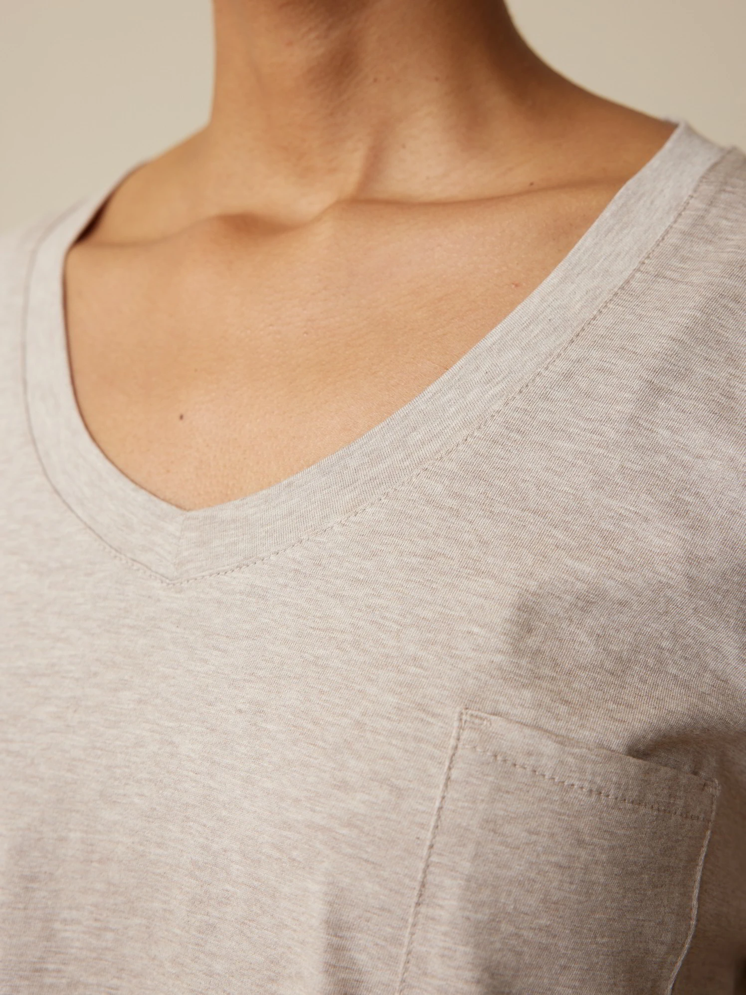 Schlafshirt Aus Bio-Baumwolle, 44 Sand Melange, S, GOTS 7 Schlafshirt Aus Bio-Baumwolle, 44 Sand Melange, S, GOTS – Bild 5