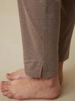 Schlafhose Aus Bio-Baumwolle, 95 Kaffee Melange, S, GOTS -Grüne Erde 858894 95 hw23 041 detail 02