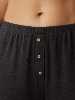 Lange Schlafhose Aus Bio-Baumwolle, 17 Schiefer Melange, S, GOTS -Grüne Erde 858916 17 hw23 035 detail 02