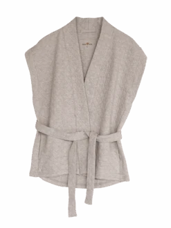 Weste Aus Bio Baumwolle/Wolle, 15 Stein Melange, S, GOTS