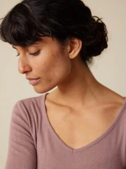 Langarmshirt Aus Bio Wolle, 91 Rosenholz, S -Grüne Erde 858943 91 hw23 029 detail 01