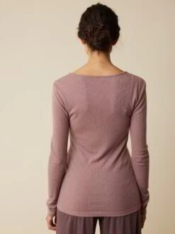 Langarmshirt Aus Bio Wolle, 91 Rosenholz, S -Grüne Erde 858943 91 hw23 045 emo 04