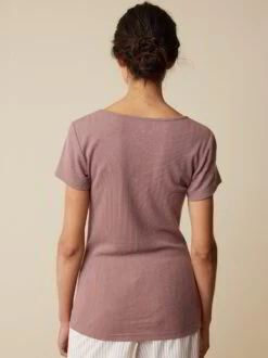 Halbarmshirt Aus Bio Wolle, 91 Rosenholz, S -Grüne Erde 858954 91 hw23 011 emo 04