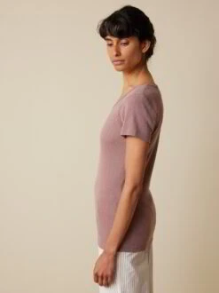 Halbarmshirt Aus Bio Wolle, 91 Rosenholz, S -Grüne Erde 858954 91 hw23 020 emo 03