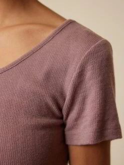 Halbarmshirt Aus Bio Wolle, 91 Rosenholz, S -Grüne Erde 858954 91 hw23 043 detail 01