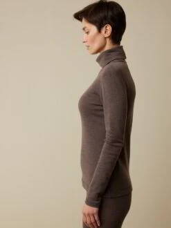 Rollkragenshirt Aus Bio Wolle, 62 Walnuss Melange, S, GOTS 12 Rollkragenshirt Aus Bio Wolle, 62 Walnuss Melange, S, GOTS -Grüne Erde 858971 62 858977 62 hw23 030 emo 04