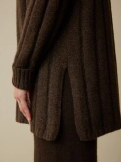 Pullover Aus Yakwolle, 66 Yak Melange, S -Grüne Erde 858994 66 hw23 045 detail 02