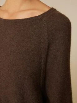 Strickkleid Aus Yakwolle, 69 Kakao, S -Grüne Erde 859017 67 hw23 040 detail 02