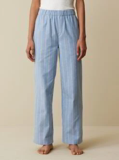 Lange Schlafhose Aus Bio-Baumwolle, 83 Blau Gestreift, S, GOTS -Grüne Erde 859060 83 hw23 009 emo 02