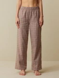 Lange Schlafhose Aus Bio-Baumwolle, 95 Kaffee Melange, S 9 Lange Schlafhose Aus Bio-Baumwolle, 95 Kaffee Melange, S -Grüne Erde 859066 95 hw23 011 emo 02