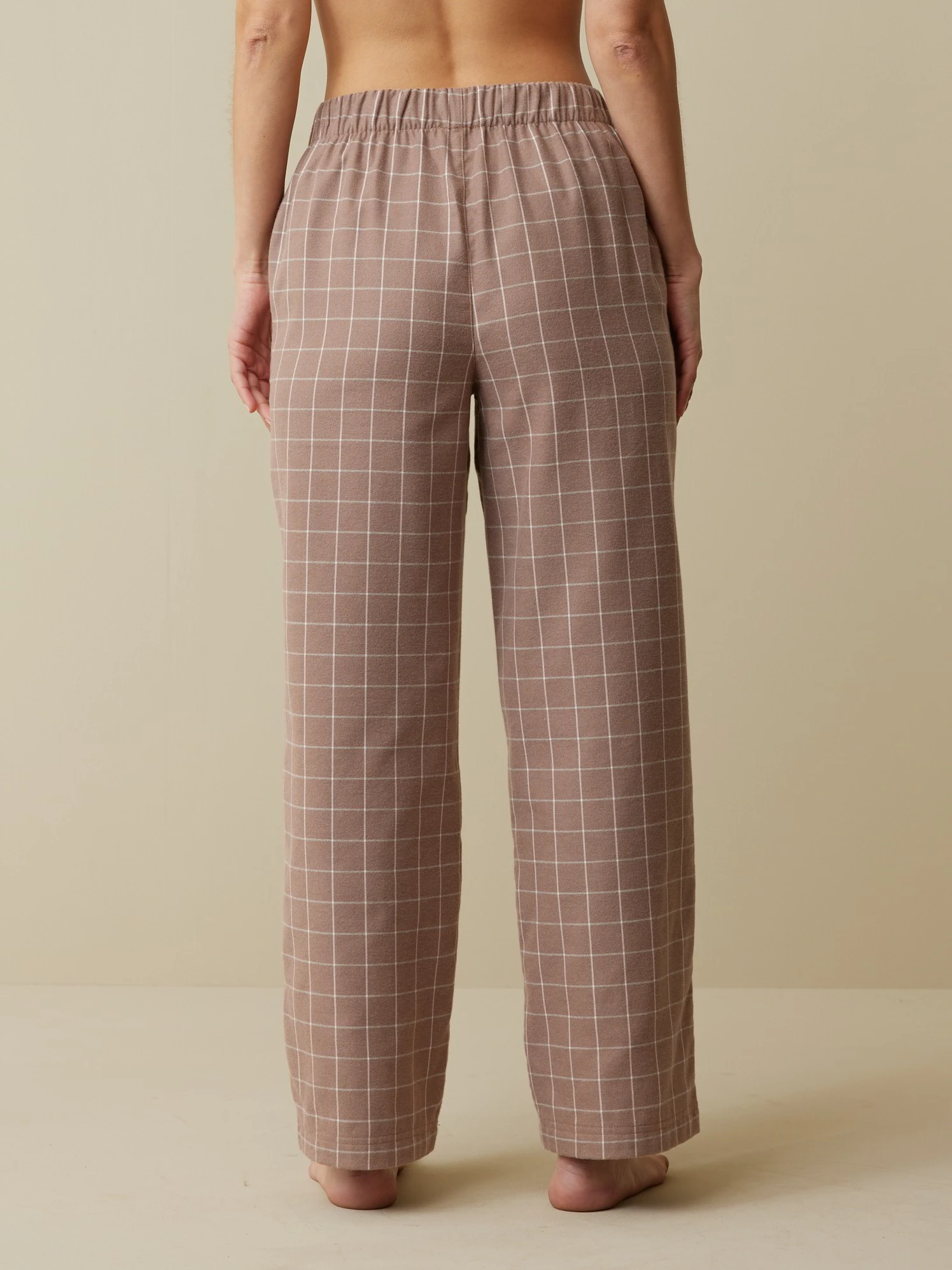 Lange Schlafhose Aus Bio-Baumwolle, 95 Kaffee Melange, S 6 Lange Schlafhose Aus Bio-Baumwolle, 95 Kaffee Melange, S – Bild 4