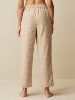 Schlafhose Aus Bio-Baumwolle, 44 Sand Melange, S -Grüne Erde 859077 44 hw23 023 emo 04