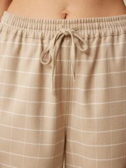 Schlafhose Aus Bio-Baumwolle, 44 Sand Melange, S -Grüne Erde 859077 44 hw23 033 detail 01