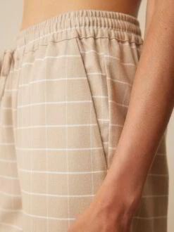 Schlafhose Aus Bio-Baumwolle, 44 Sand Melange, S -Grüne Erde 859077 44 hw23 034 detail 02