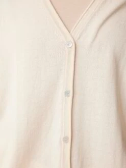 Strickjacke Aus Bio-Baumwolle, 20 Creme, S, GOTS -Grüne Erde 859135 20 857517 13 hw23 036 detail 01