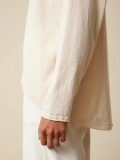 Strickjacke Aus Bio-Baumwolle, 20 Creme, S, GOTS -Grüne Erde 859135 20 857517 13 hw23 040 detail 02