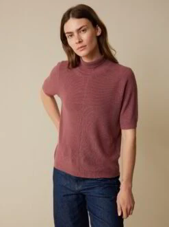 Pullover Aus Bio-Baumwolle, 75 Himbeere, S, GOTS -Grüne Erde 859146 75 856719 36 hw23 014 emo 02