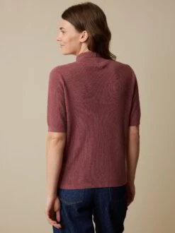 Pullover Aus Bio-Baumwolle, 75 Himbeere, S, GOTS -Grüne Erde 859146 75 856719 36 hw23 037 emo 04