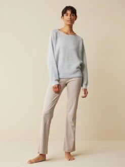 Pullover Aus Alpakawolle, 29 Lichtblau, S