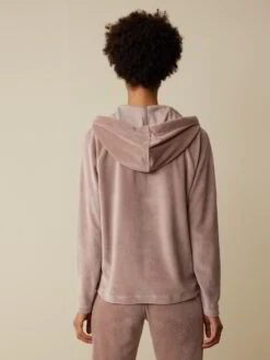 Kapuzenpullover Aus Bio Baumwolle, 74 Malve, S, GOTS -Grüne Erde 859360 74 hw23 054 emo 03