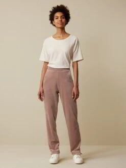 Hose Aus Bio Baumwolle, 74 Malve, S, GOTS