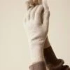 Handschuhe Aus Alpakawolle, 14 Natur Melange, One Size
