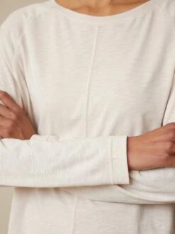 Langarmshirt Aus Bio-Baumwolle, 72 Pastell Rose, 38, GOTS -Grüne Erde 859572 72 hw23 036 detail 02