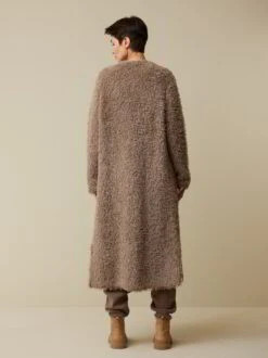 Strickmantel Aus Alpakawolle, 15 Stein Melange, S -Grüne Erde 859813 15 hw23 025 emo 3