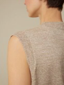 Stricktop Aus Bio-Leinen Und Wolle, 52 Leinen Melange, S, GOTS -Grüne Erde 859891 52 hw23 036 emo 4