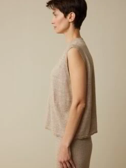 Stricktop Aus Bio-Leinen Und Wolle, 52 Leinen Melange, S, GOTS -Grüne Erde 859891 52 hw23 038 emo 5