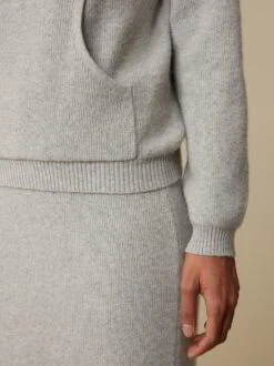 Kapuzenpullover Aus Bio-Baumwolle Und Wolle, 04 Grau Melange, S, GOTS 14 Kapuzenpullover Aus Bio-Baumwolle Und Wolle, 04 Grau Melange, S, GOTS -Grüne Erde 859897 04 hw23 041 detail 02