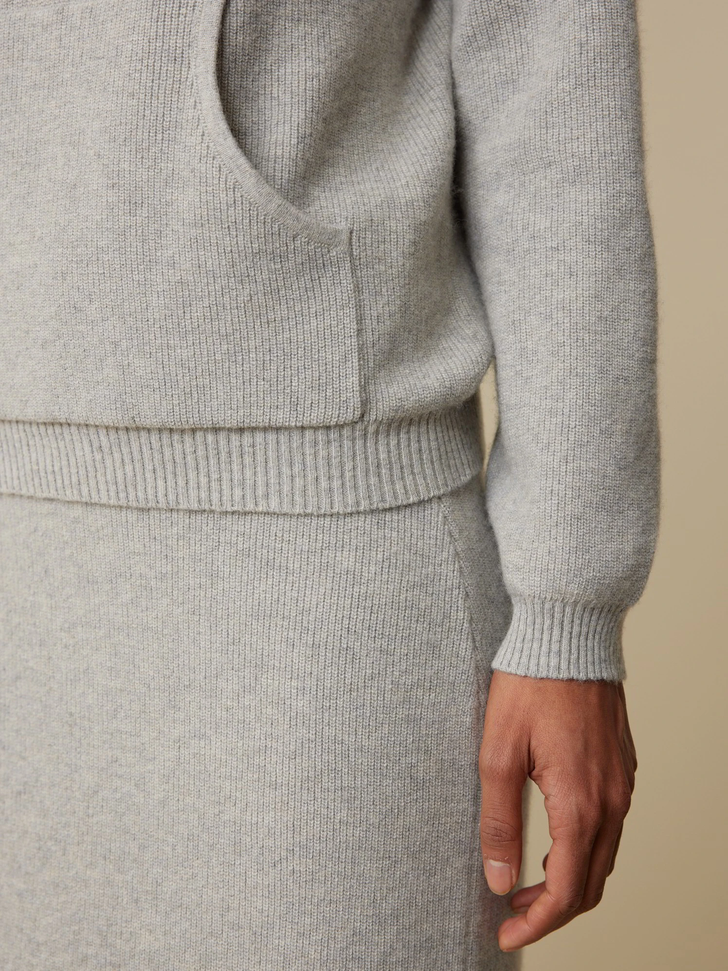 Kapuzenpullover Aus Bio-Baumwolle Und Wolle, 04 Grau Melange, S, GOTS 7 Kapuzenpullover Aus Bio-Baumwolle Und Wolle, 04 Grau Melange, S, GOTS – Bild 5