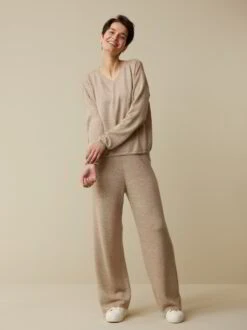 Pullover Aus Bio-Leinen Und Wolle, 52 Leinen Melange, S, GOTS