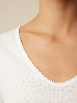 Schlafshirt Aus Bio-Baumwolle, 11 Weiss, S, GOTS -Grüne Erde 860054 schlafshirt weiss emo 04